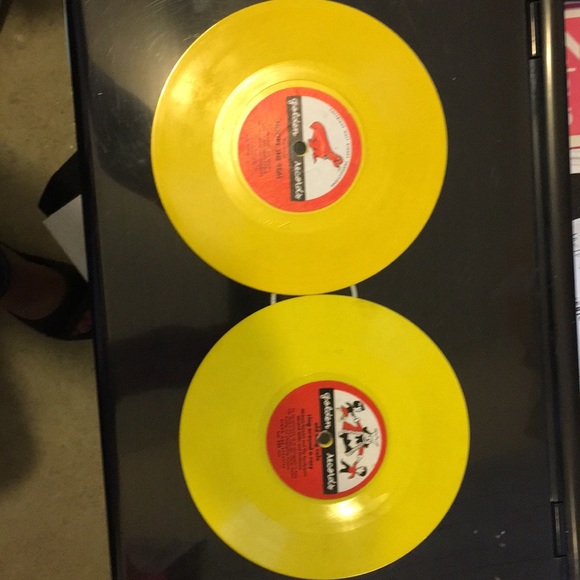Set of 4 vintage golden records - Picture 3 of 7